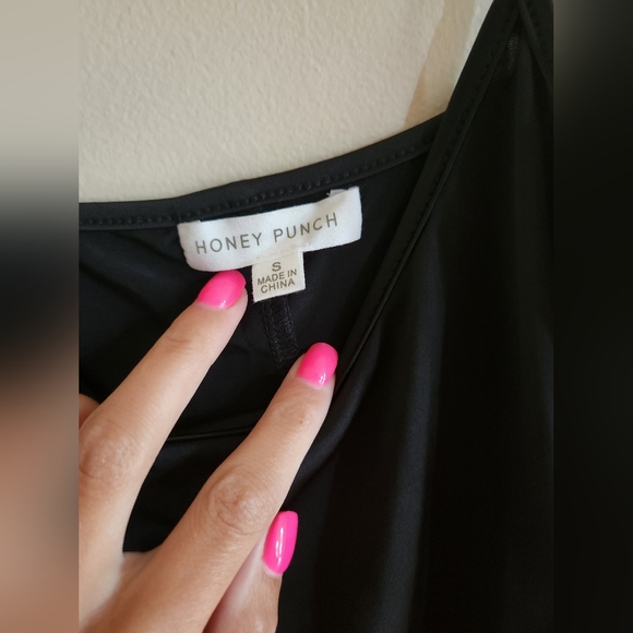 NWT Black Floral Sheer Dress - Picture 7 of 9